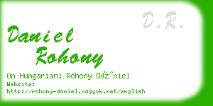 daniel rohony business card